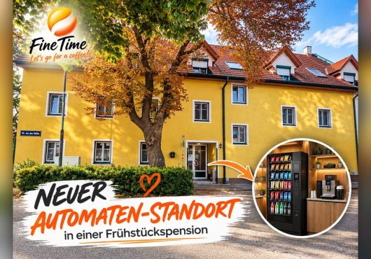 Snackautomat und Getränkeautomat für Gäste in einer Pension in Wien.