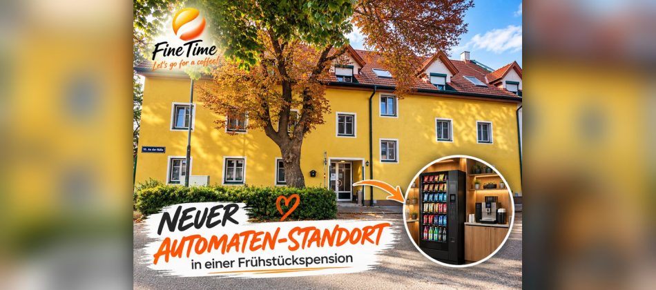 Snackautomat und Getränkeautomat für Gäste in einer Pension in Wien.
