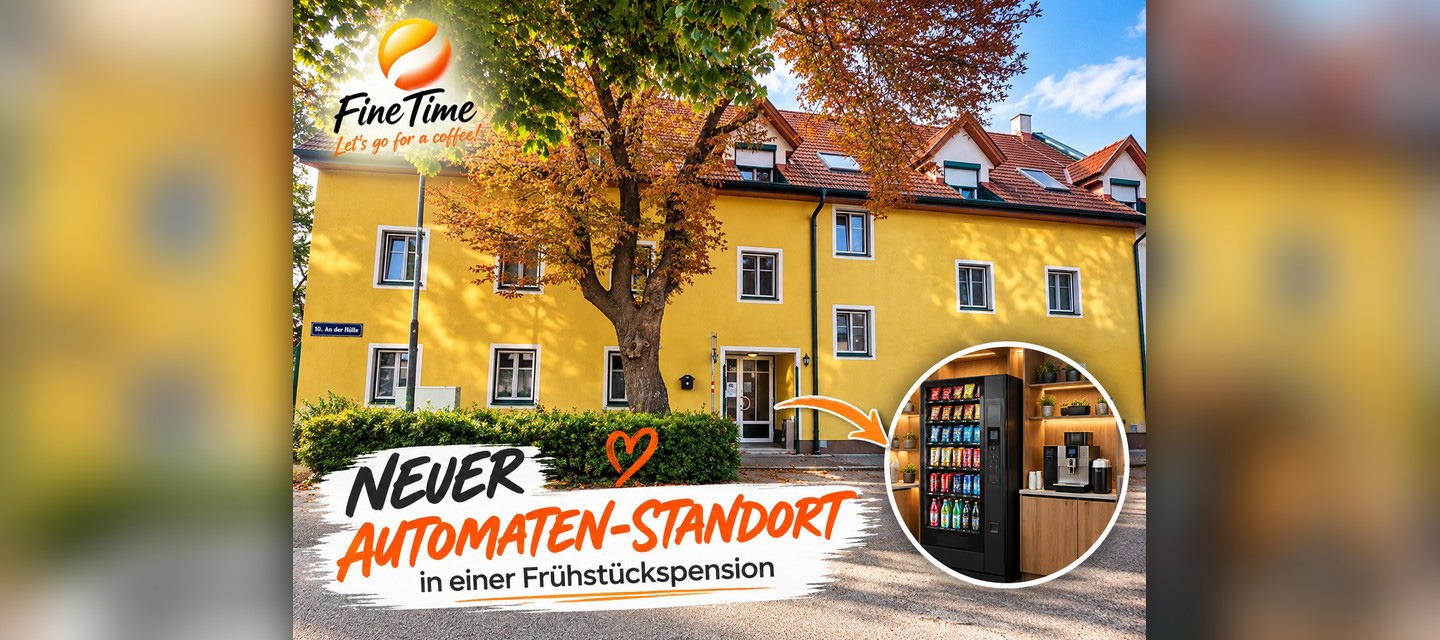 Snackautomat und Getränkeautomat für Gäste in einer Pension in Wien.